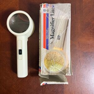 Magnifier Lite with Light U K Reg Des No 981525 Vintage Balloon Brand Deluxe‎